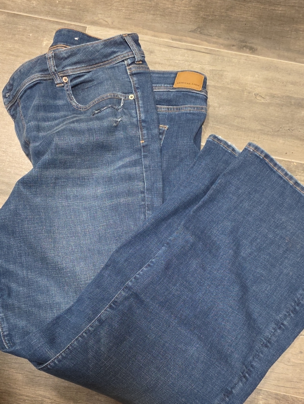 American Eagle Outfitters Women's Blue Denim Jeans